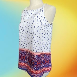 RENEE C bohemian halter tank